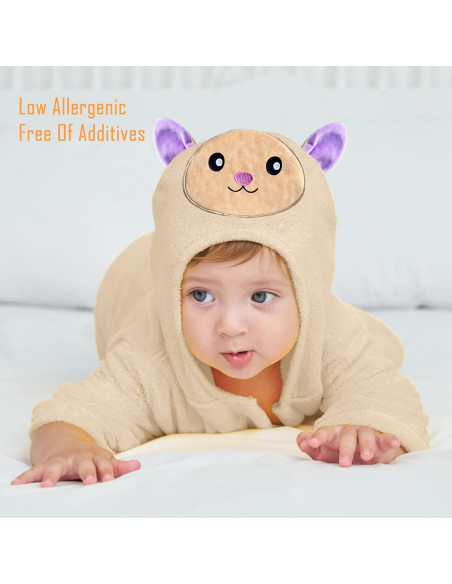 Bata de Peluche para Bebé Unisex Sunny zzzZZ 2 Piezas 0-9 Meses