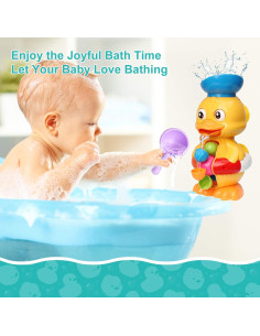 Juguete de Baño Sitodier Pato con Rueda de Agua 18+ Meses 2