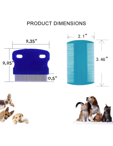 Peine Quitamanchas para Mascotas Aoda - 3 Piezas
