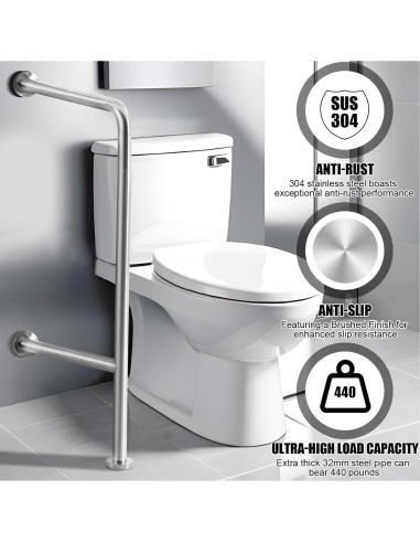 Barra de Agarre de Acero Inoxidable Zonon 83.82x45.72cm