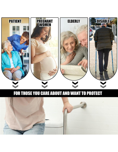 Barra de Agarre de Acero Inoxidable Zonon 83.82x45.72cm