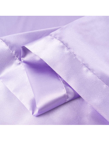 Manta de Satén Puro Lavanda 122x91cm Abrazos del Cielo