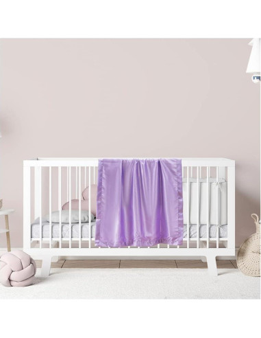 Manta de Satén Puro Lavanda 122x91cm Abrazos del Cielo