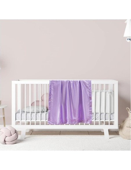 Manta de Satén Puro Lavanda 122x91cm Abrazos del Cielo