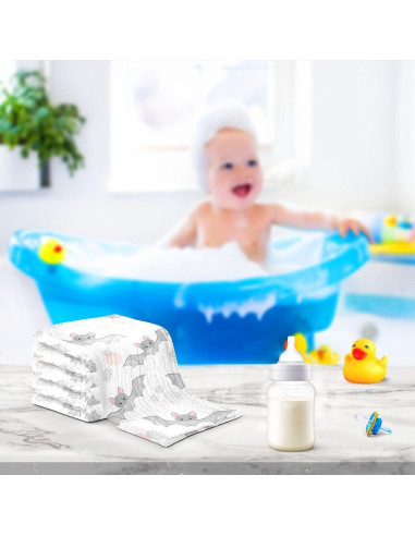 Paquete de 5 Paños de Muselina Algodón vvfelixl 30x30 cm