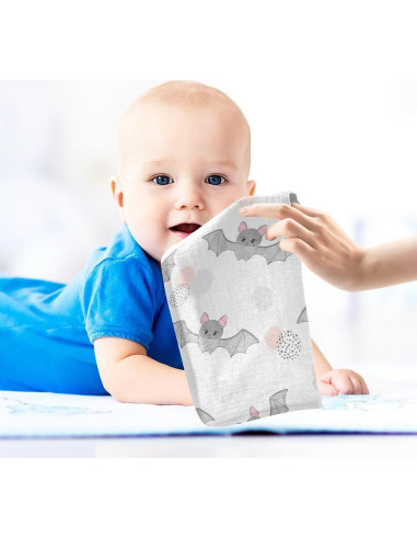 Paquete de 5 Paños de Muselina Algodón vvfelixl 30x30 cm