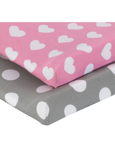 Cubiertas de Cambio Everyday Kids 100% Algodón 2 Piezas Rosa