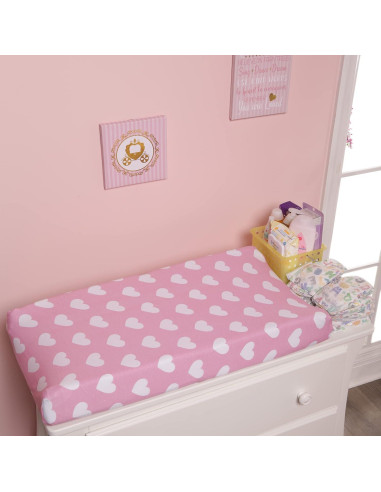 Cubiertas de Cambio Everyday Kids 100% Algodón 2 Piezas Rosa