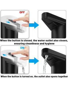 Dispensador de Agua Eléctrico VAPTEC 5 Galones Panda-Negro 2