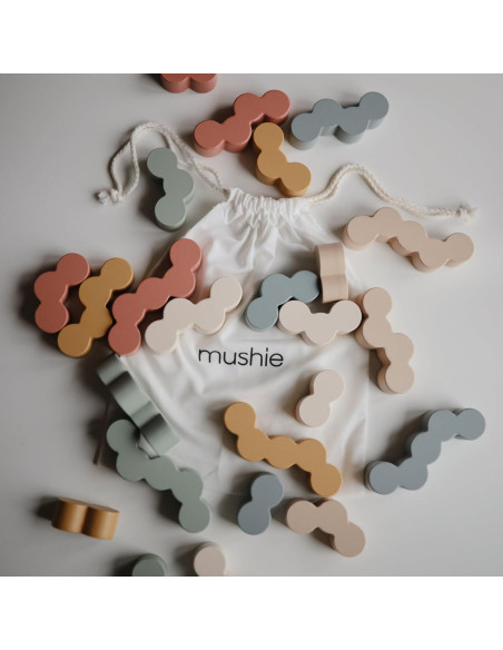 Bloques de Equilibrio de Madera Mushie - 24 Piezas Montessori