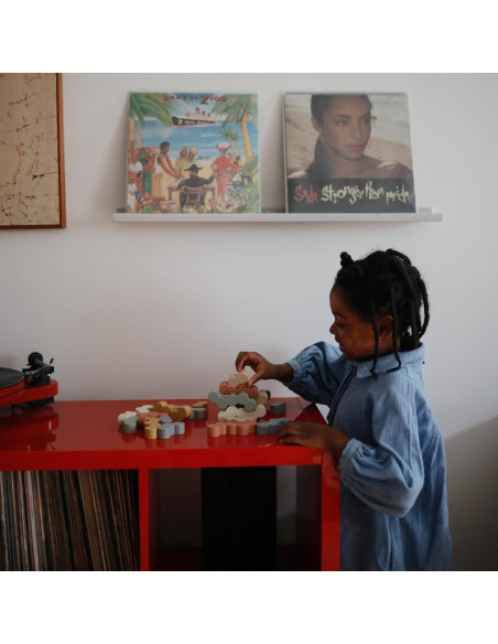 Bloques de Equilibrio de Madera Mushie - 24 Piezas Montessori