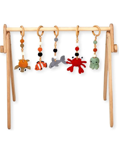 Gimnasio de Bebé de Madera Kidodido Plegable 42x56cm