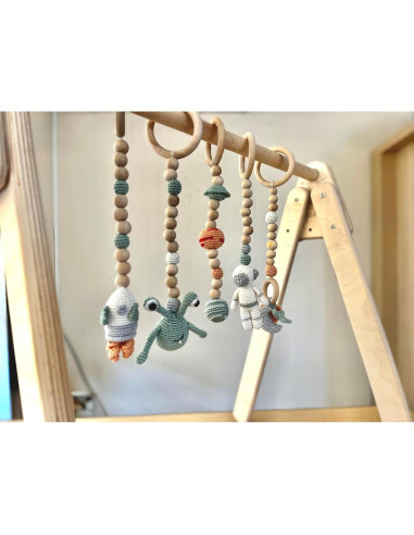 Gimnasio de Bebé de Madera Kidodido Plegable 42x56cm