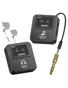 Monitor In-Ear Inalámbrico LEKATO MS-20, 2.4G, 8h Batería