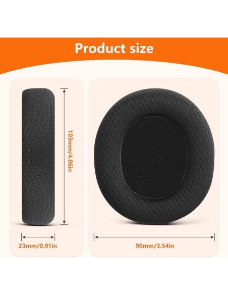 Almohadillas de Reemplazo Toyoso para Auriculares SteelSeries Arctis 1, 3, 5, 7, 9, Pro - Aislamiento de Ruido