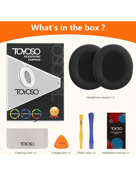 Almohadillas de Reemplazo Toyoso para Auriculares SteelSeries Arctis 1, 3, 5, 7, 9, Pro - Aislamiento de Ruido