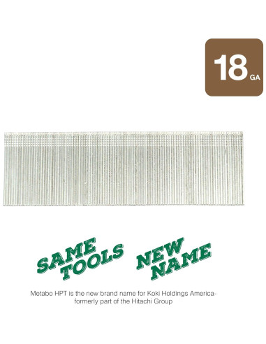 Clavos de Acabado Liso Metabo HPT 3.81 cm 1,000 Piezas