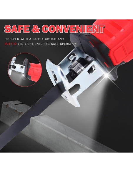 Sierra Recíproca Inalámbrica BDJHMP 21V 2000mAh 3000RPM