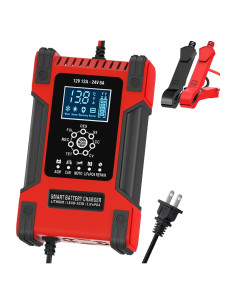 Cargador de Batería Inteligente Wuldnmar 12V/24V 12A/6A