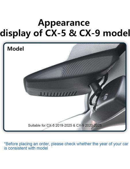 Cámara Dash 4K Delantera y 1080P Trasera Mangoal para Mazda Cámara Dash 4K Delantera y 1080P Trasera Mangoal para Mazda