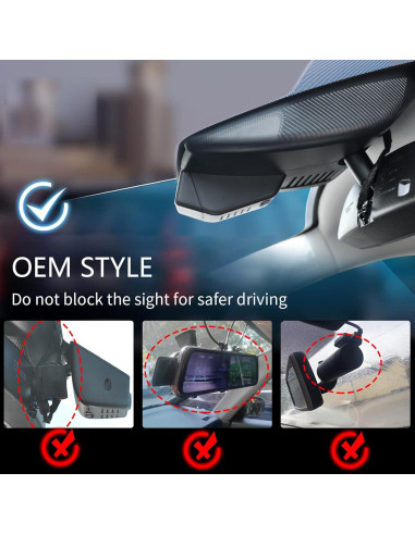 Cámara Dash 4K Delantera y 1080P Trasera Mangoal para Mazda