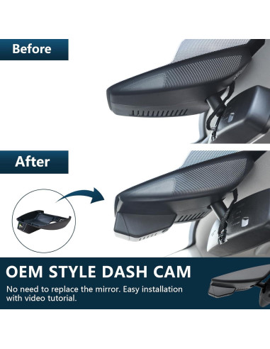 Cámara Dash 4K Delantera y 1080P Trasera Mangoal para Mazda