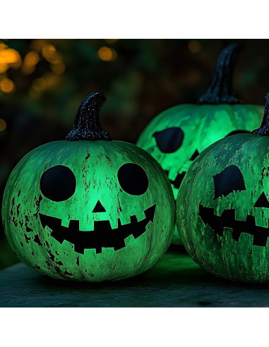 Pintura Acrílica Neón AUREUO 8 Colores Brillan en Oscuridad 21ml