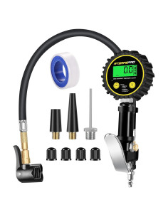 Inflador Digital de Neumáticos ATsafepro con Manómetro 200 PSI