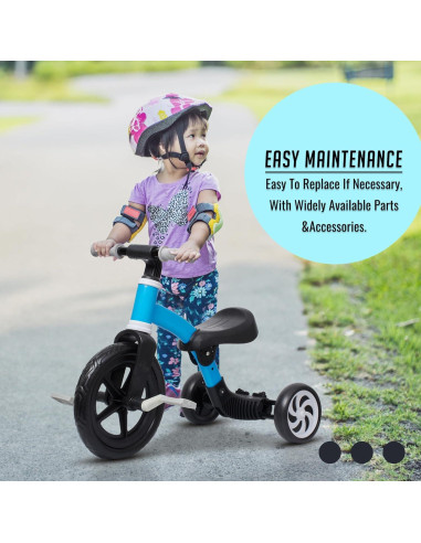 Bicicleta de Equilibrio Triciclo Banana Azul para Niños