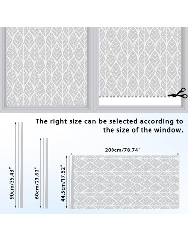 Película de Privacidad Esmerilada ConCus-T 44.5x200 cm