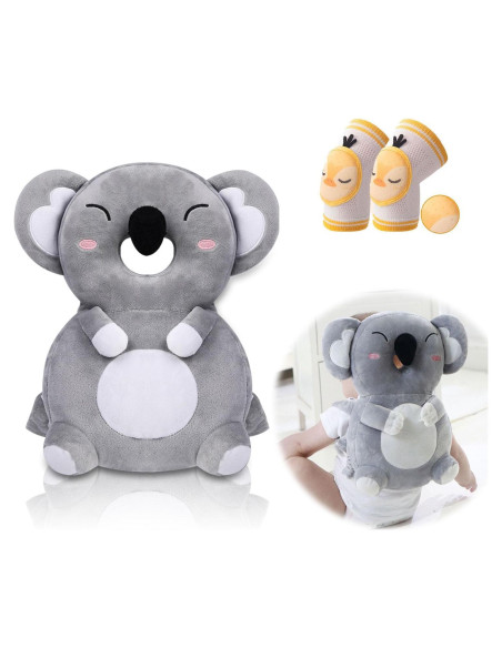 Protector de Cabeza para Bebés WKC Koala Ajustable + Rodilleras