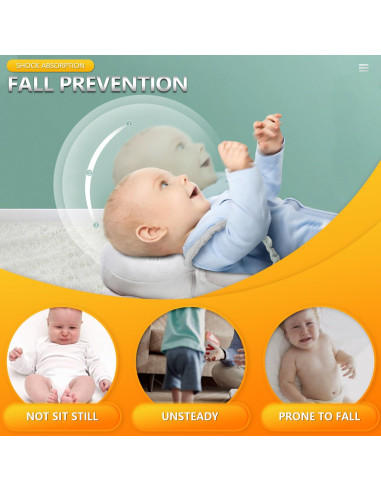 Protector de Cabeza para Bebés WKC Koala Ajustable + Rodilleras