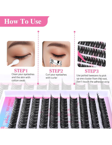 Kit de Pestañas Autoadhesivas HK HIKLASY 10-16mm Reutilizables