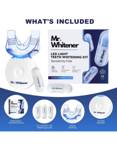 Kit de Blanqueamiento Dental LED Mr.Whitener - 8 Recargas 33.6ml 2