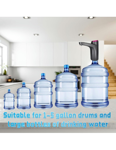 Bomba dispensadora de agua AIRCCROAD 5 galones USB automática