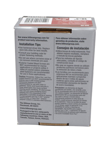 Tornillos para Deck Power Pro 48460 Cerámicos 7.62 cm