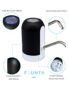 Bomba Dispensadora de Agua Eléctrica FOUNTA 18.93L USB 2