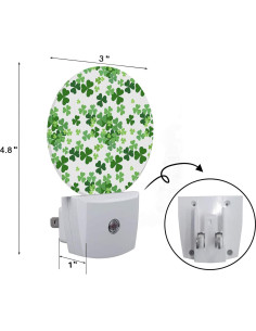 Luz Nocturna LED Axayaz Hoja de Trébol Verde con Sensor 2
