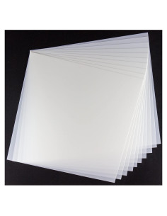 Hojas de Mylar 12x12 cm 7.5mil Neglex - Paquete de 10