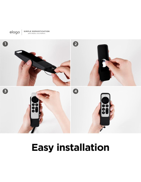 Estuche elago R5 para Control Remoto Apple TV 2021/2022 - Negro