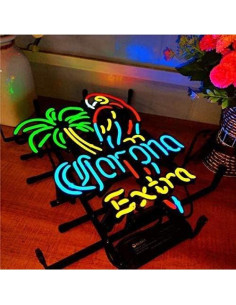 Luz de Neón Rectangular Corona Extra 33x41 cm Metal 2