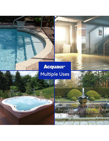 Bomba de Sump Acquaer 1/2 HP Automática 2450 GPH Drenaje