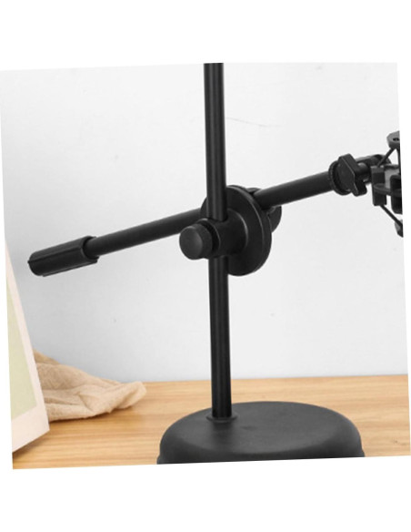 Abrazadera Ajustable para Micrófono 2pcs - Soporte Universal Negro