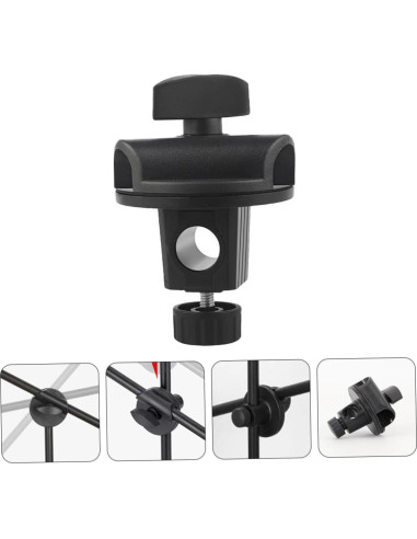 Abrazadera Ajustable para Micrófono 2pcs - Soporte Universal Negro