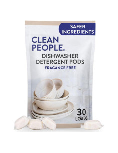 Pods de Lavavajillas Clean People - 30 Unidades Sin Fragancia
