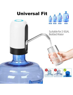 Dispensador de Agua Recargable USB Vshinic 5 Galones Blanco 2