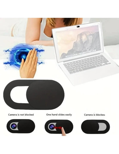 Cubierta Deslizante de Cámara Genérico - 4 Piezas para Laptop y Móvil