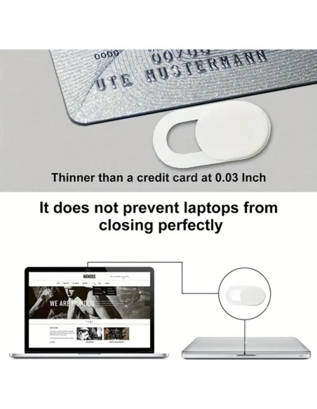 Cubierta Deslizante de Cámara Genérico - 4 Piezas para Laptop y Móvil