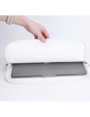 Funda de Laptop Puffy B-rosa 13-15.6 Pulgadas Floral