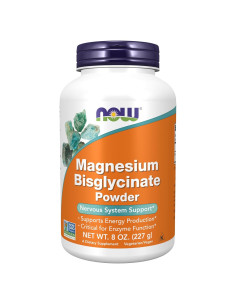NOW Foods Polvo de Bisglicinato de Magnesio 227g - Soporte Nervioso